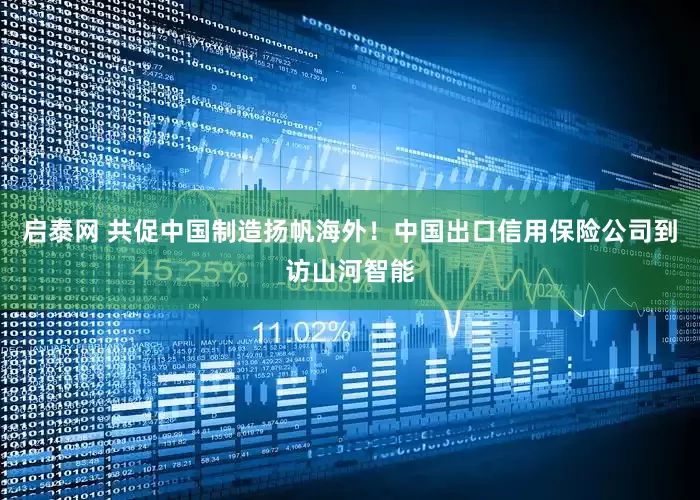 启泰网 共促中国制造扬帆海外！中国出口信用保险公司到访山河智能