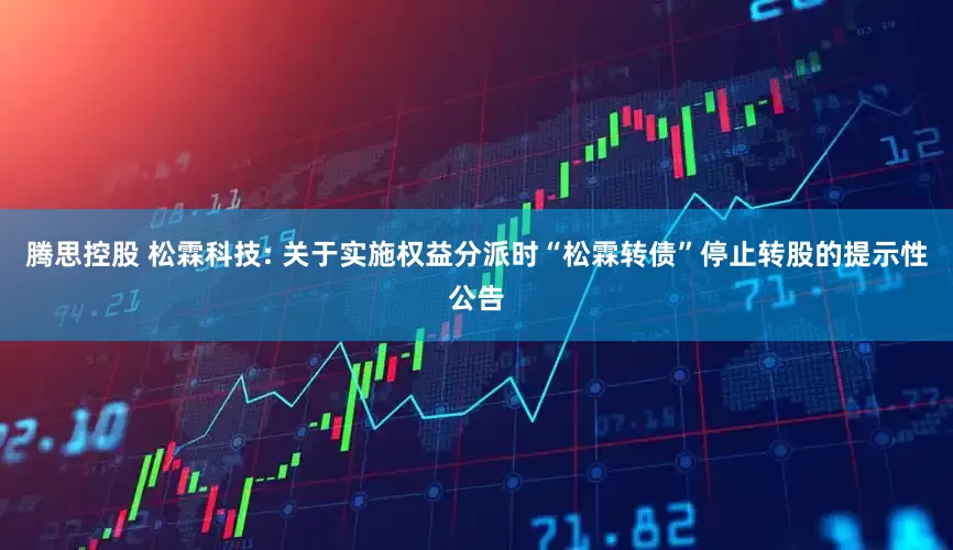 腾思控股 松霖科技: 关于实施权益分派时“松霖转债”停止转股的提示性公告