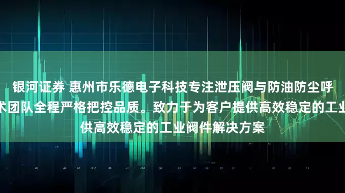 银河证券 惠州市乐德电子科技专注泄压阀与防油防尘呼吸阀制造，技术团队全程严格把控品质。致力于为客户提供高效稳定的工业阀件解决方案
